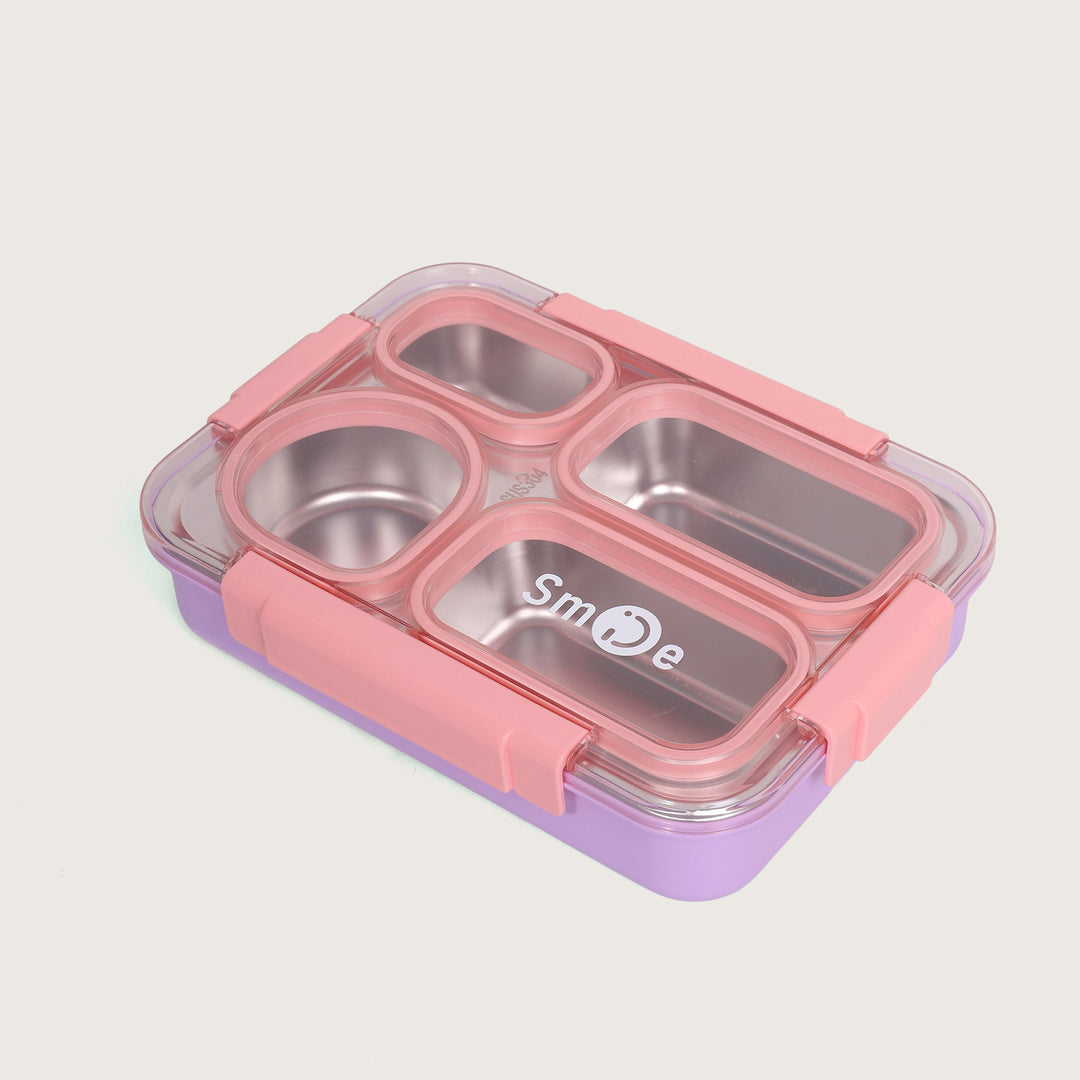 Airtight Square Lunch Box 27x20 CM - Pink