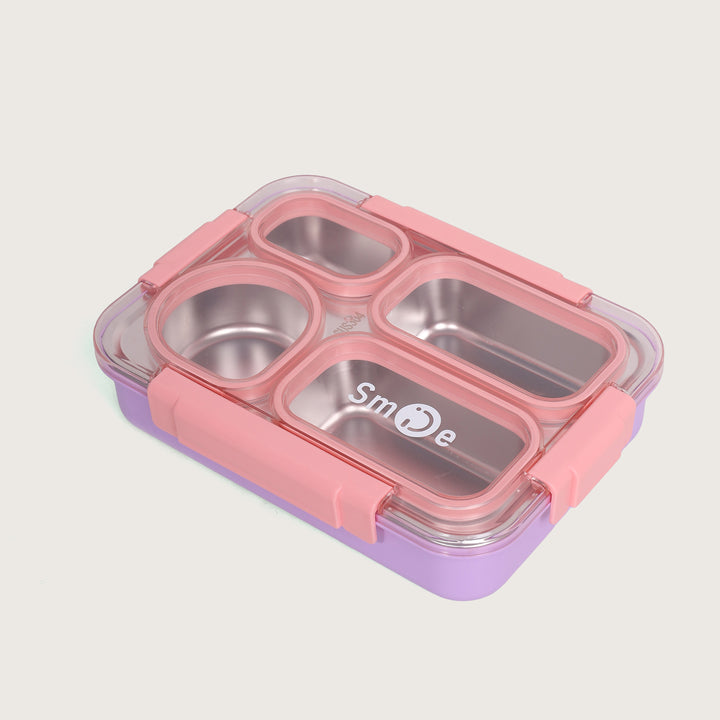 Airtight Square Lunch Box 27x20 CM - Pink