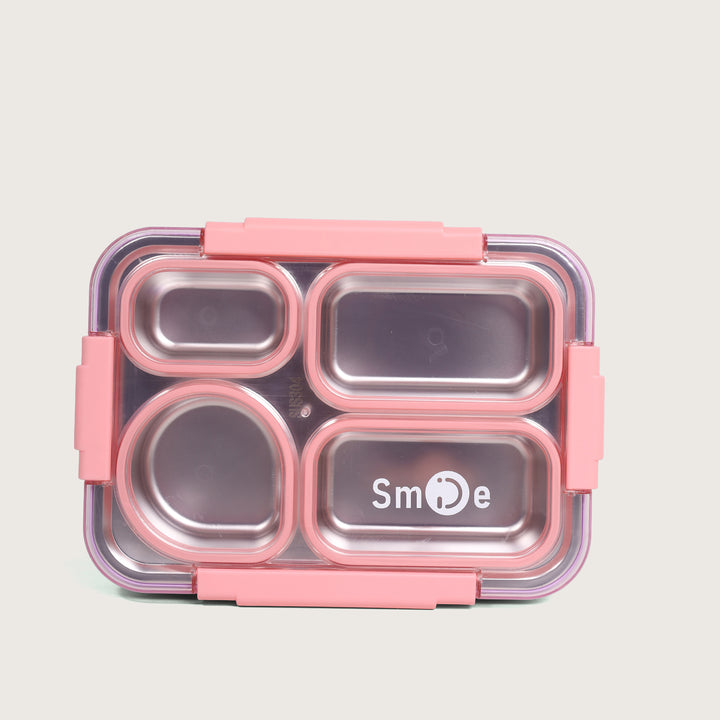 Airtight Square Lunch Box 27x20 CM - Pink