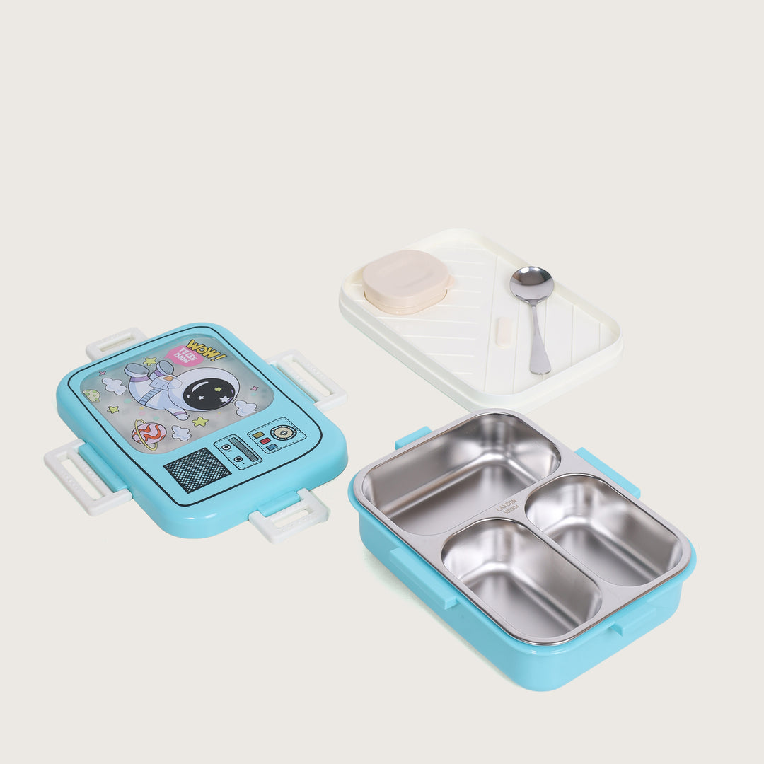 Airtight Square Lunch Box 23X19 CM - Blue