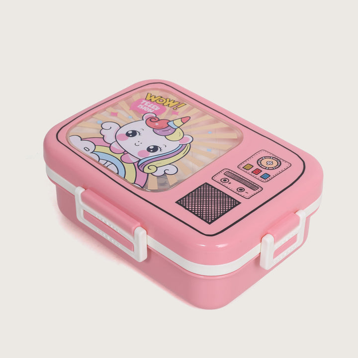 Airtight Square Lunch Box 23X19 CM - Pink
