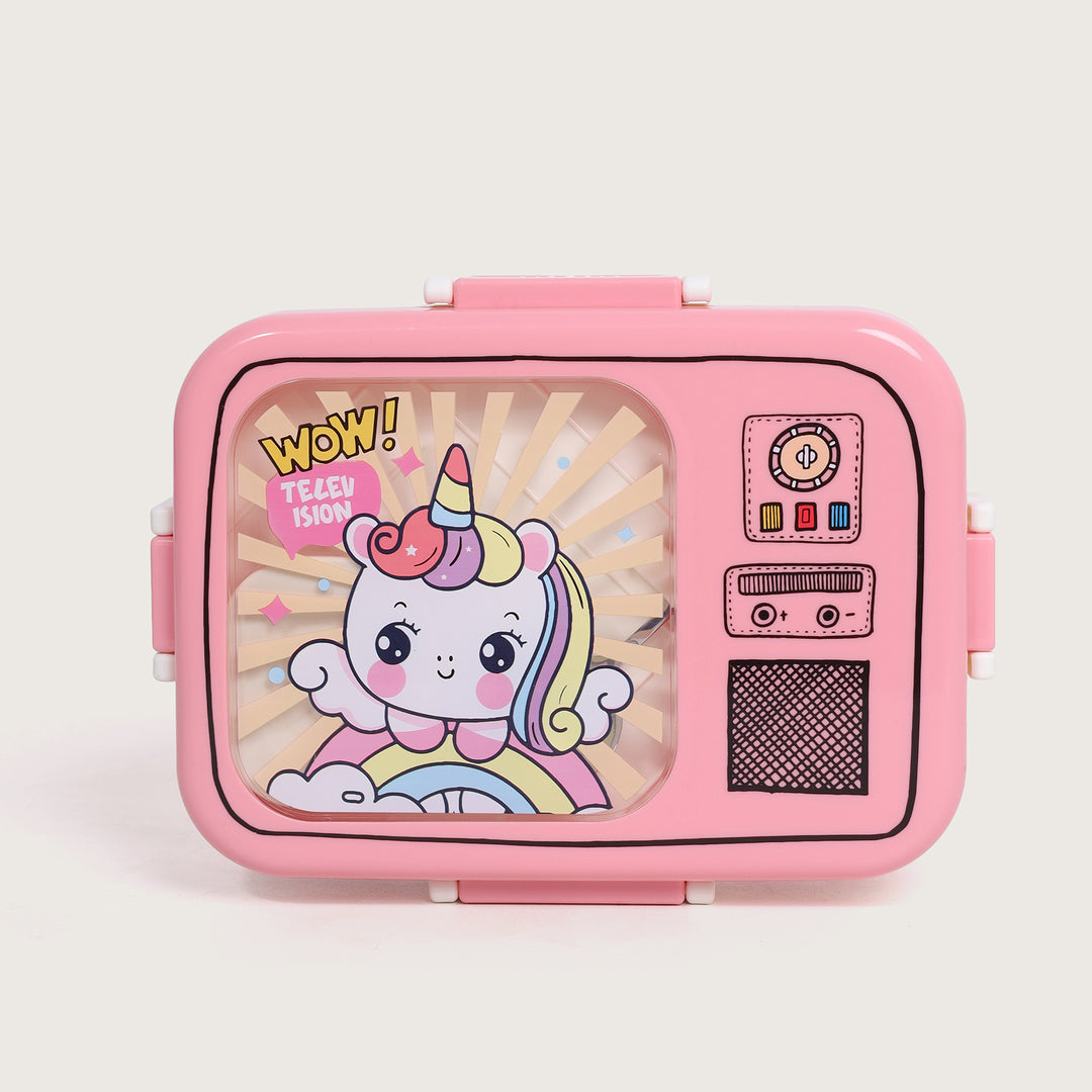 Airtight Square Lunch Box 23X19 CM - Pink