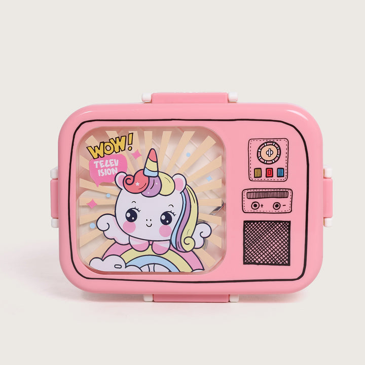 Airtight Square Lunch Box 23X19 CM - Pink