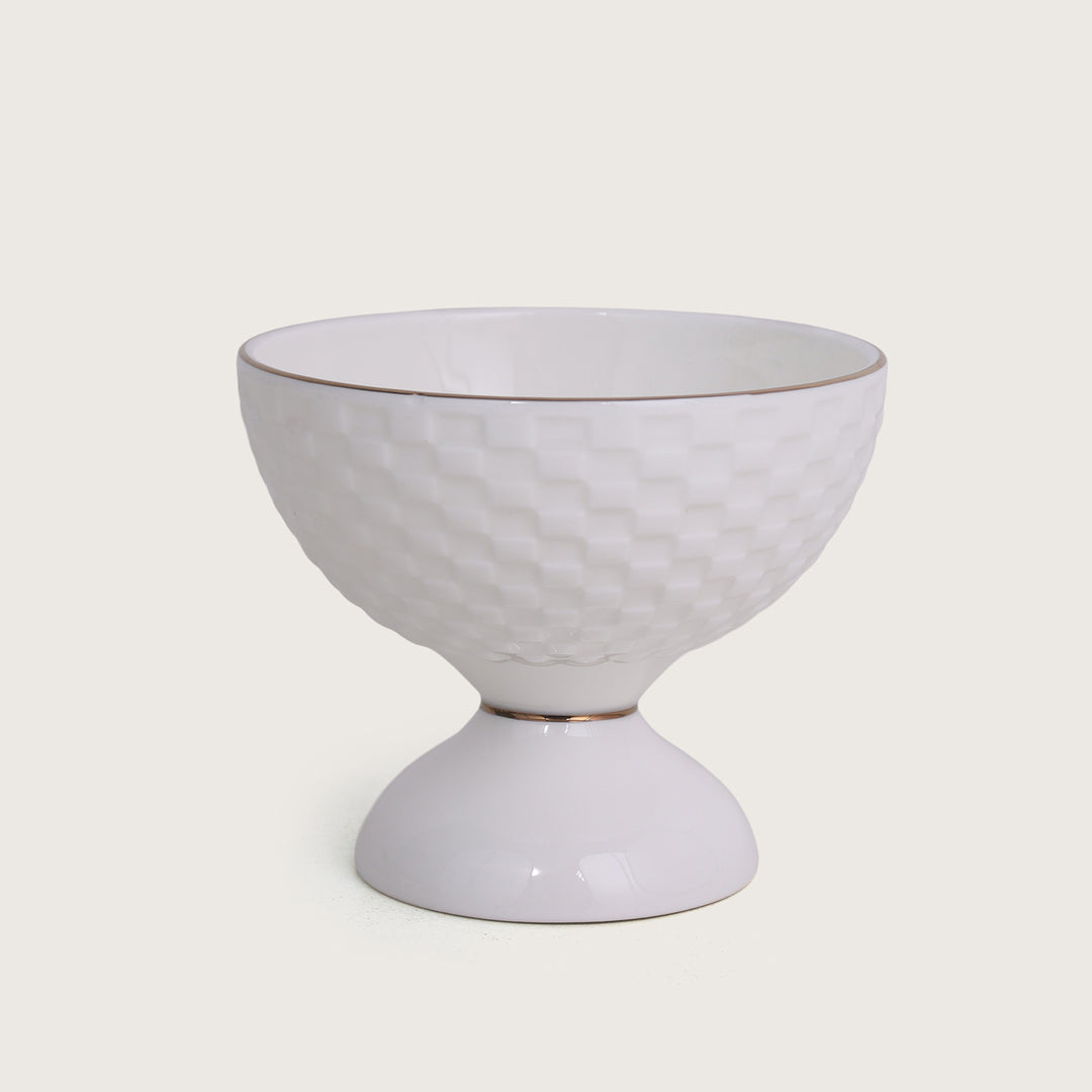 Dessert Bowl with Ceramic Spoons Set of 6