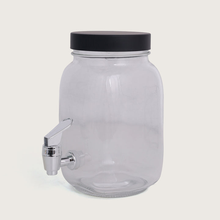 Beverage Glass Dispenser 1500ML with Metal Stand and Tap