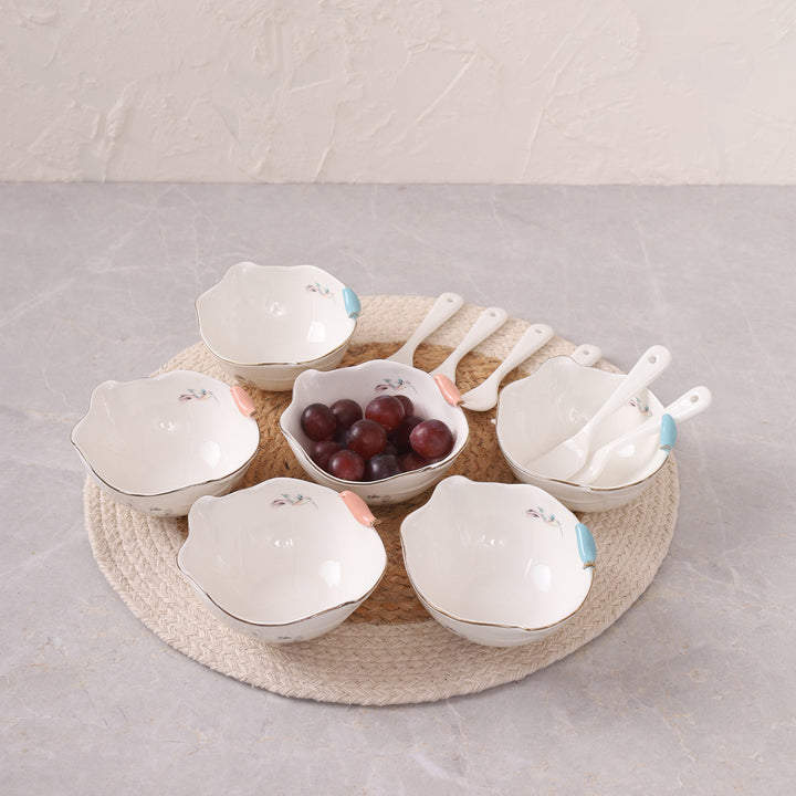 Nesting Birds Pudding Set of 6