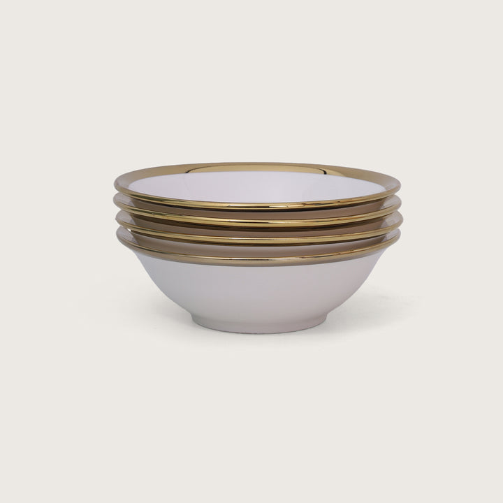 Curry Bowl Gold Rim Set of 4 - Large