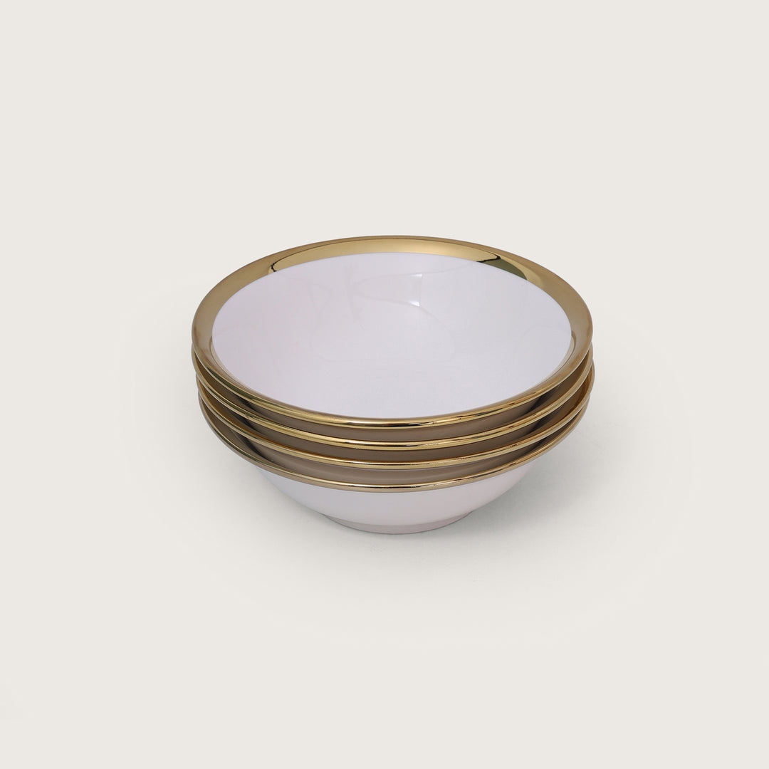 Curry Bowl Gold Rim Set of 4 - Large