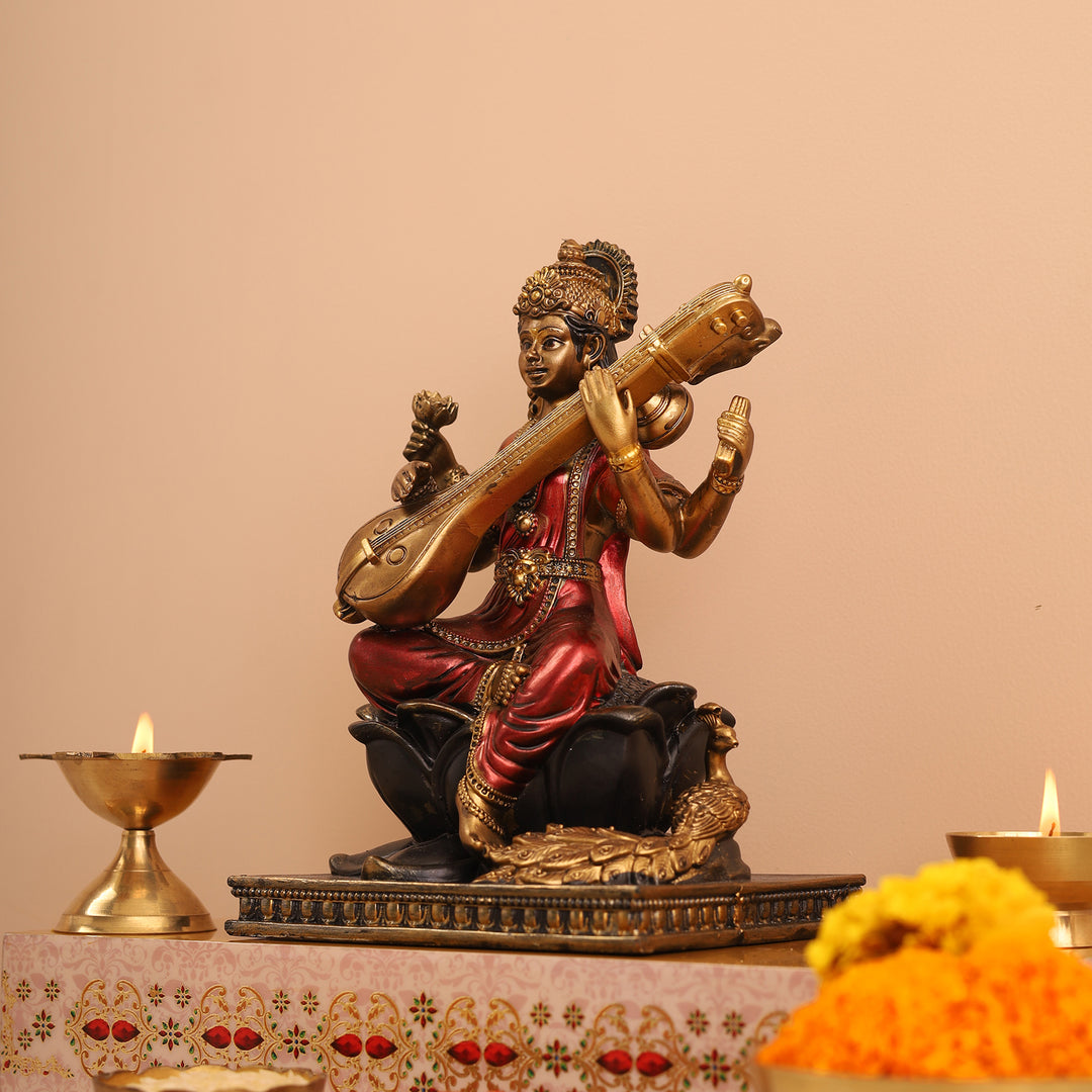 Goddess Saraswati Ji Idol - Large