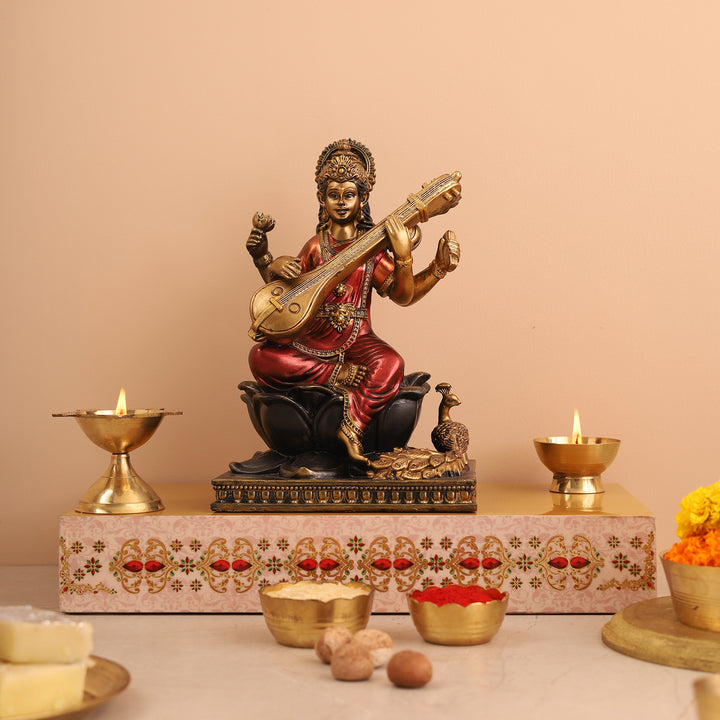 Goddess Saraswati Ji Idol - Large