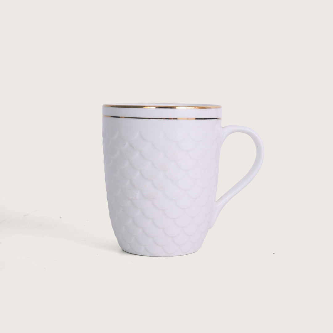 Essential mugs white and gold - set of 4