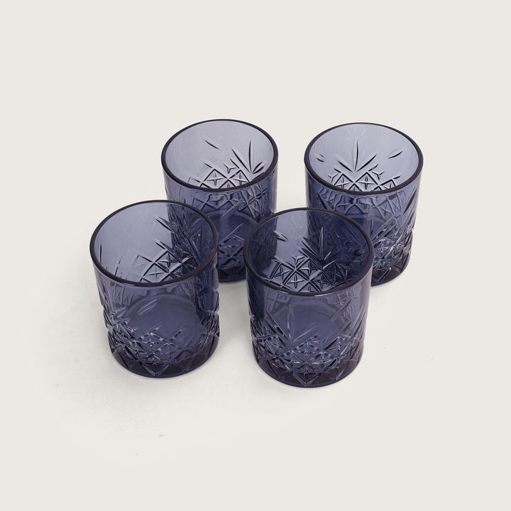 Timeless Grey Whiskey Glasses - Set of 4