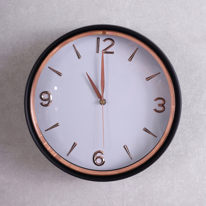 Minimal Wall Clock Black, White & Rosegold Premium Quality