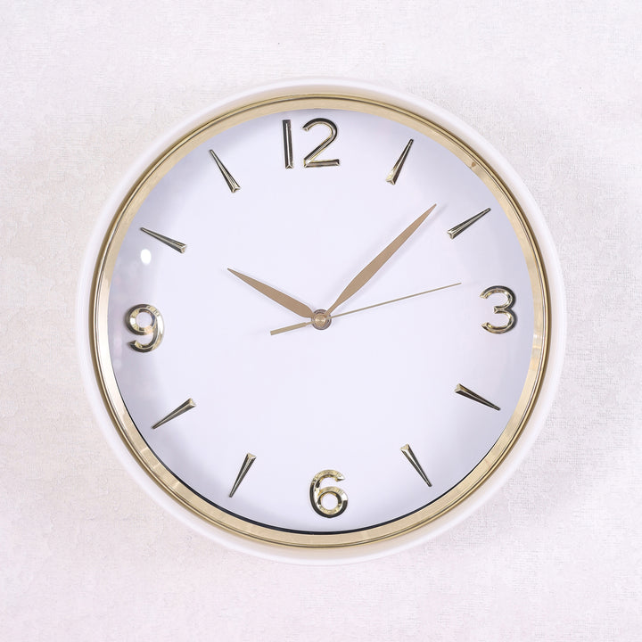 Minimal Wall Clock White, White & Rosegold Premium Quality