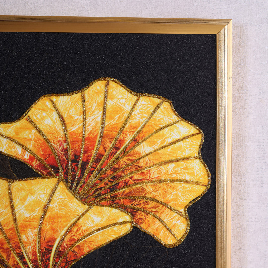 Golden Leaves Glitter Painting 40x50 CM