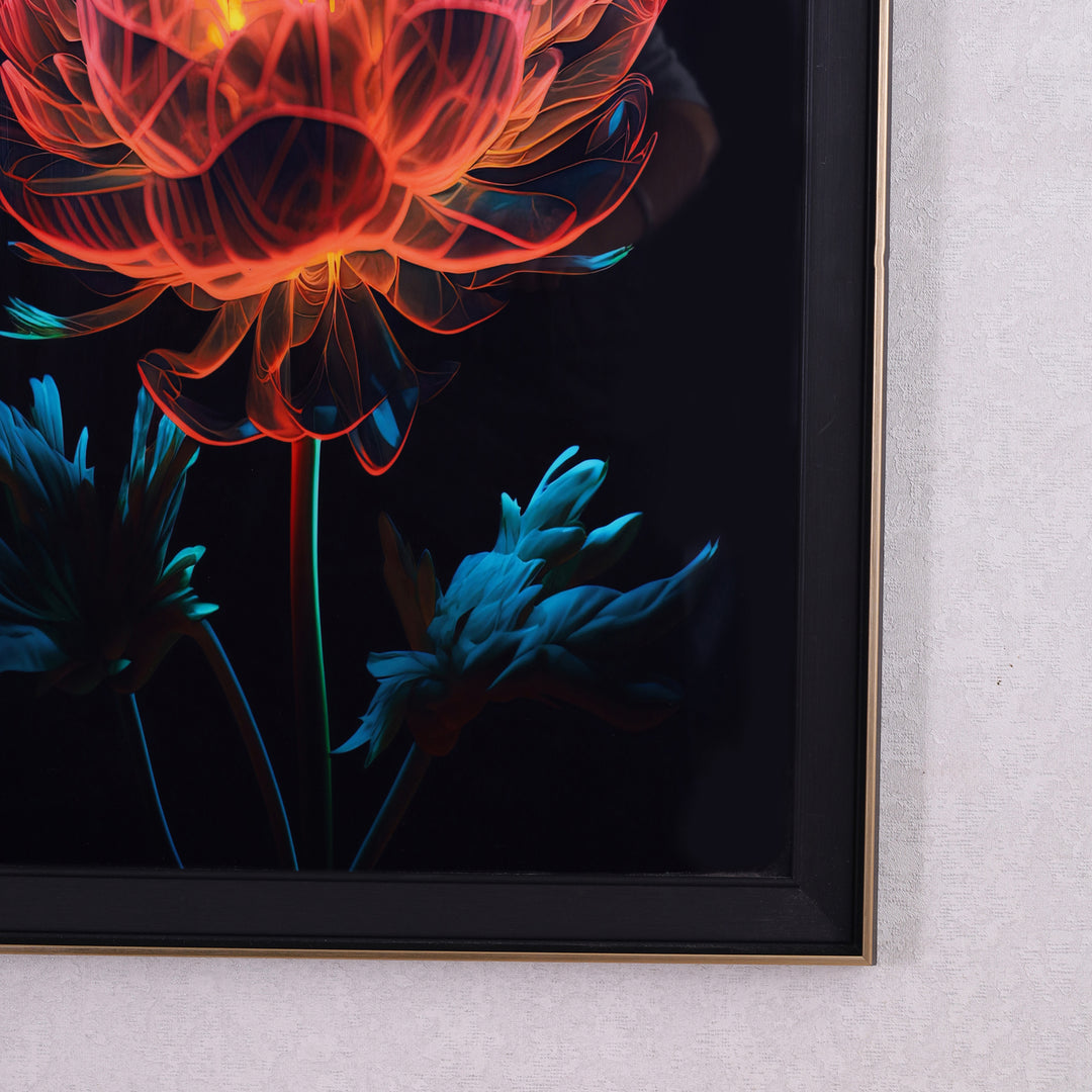 Luminous Flower Digital Painting 50x70 CM