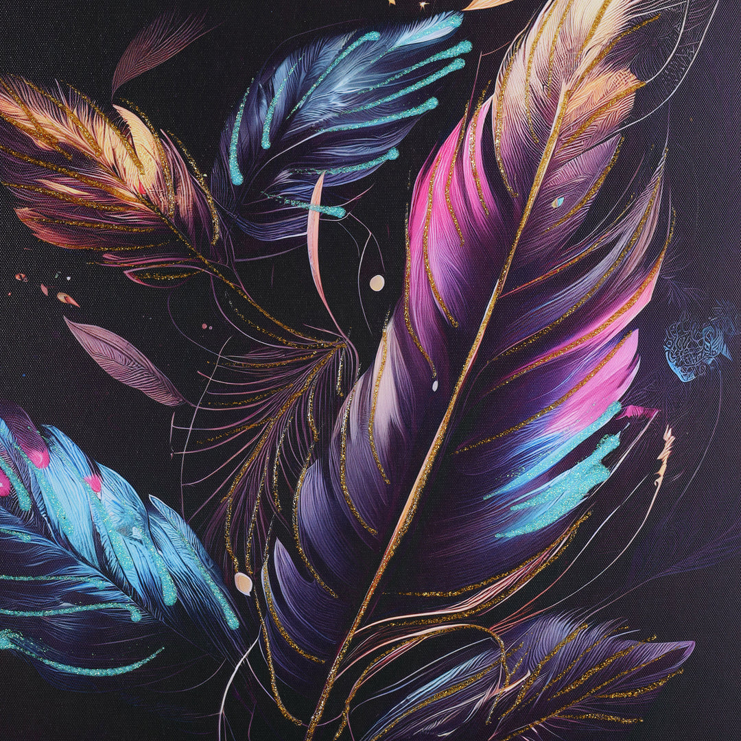 Wing Glitter Painting 59x59 CM