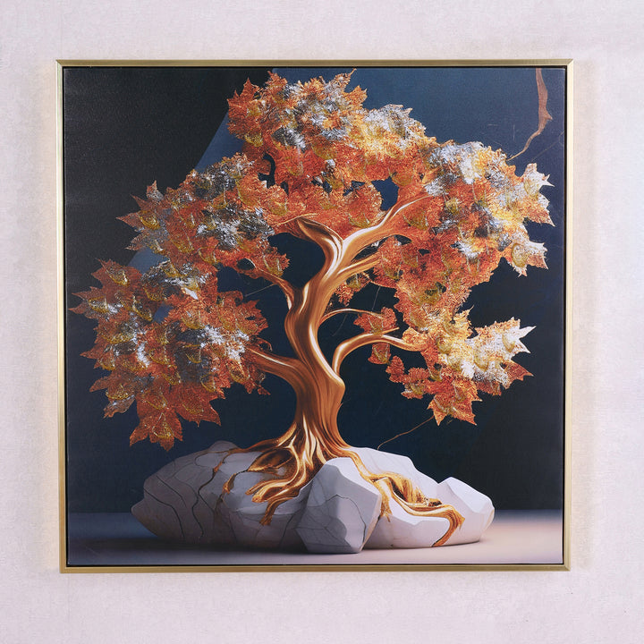 Golden Tree Glitter Painting 59x59 CM