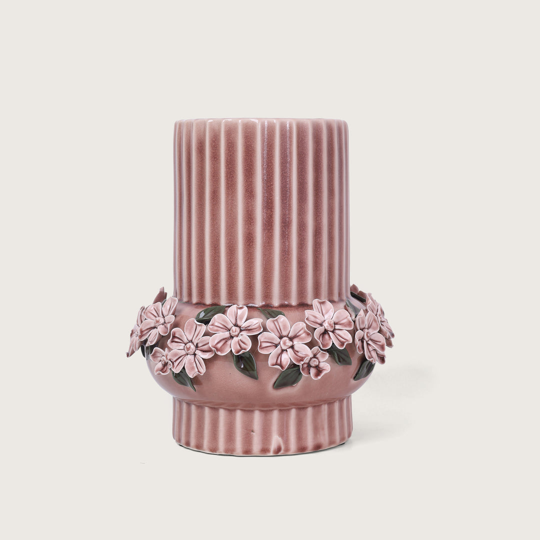 Trendy Ceramic Flower Vase Pink