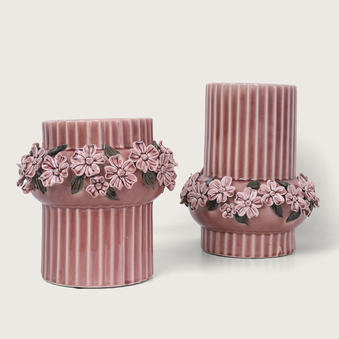 Royal Ceramic Flower Vase Brown