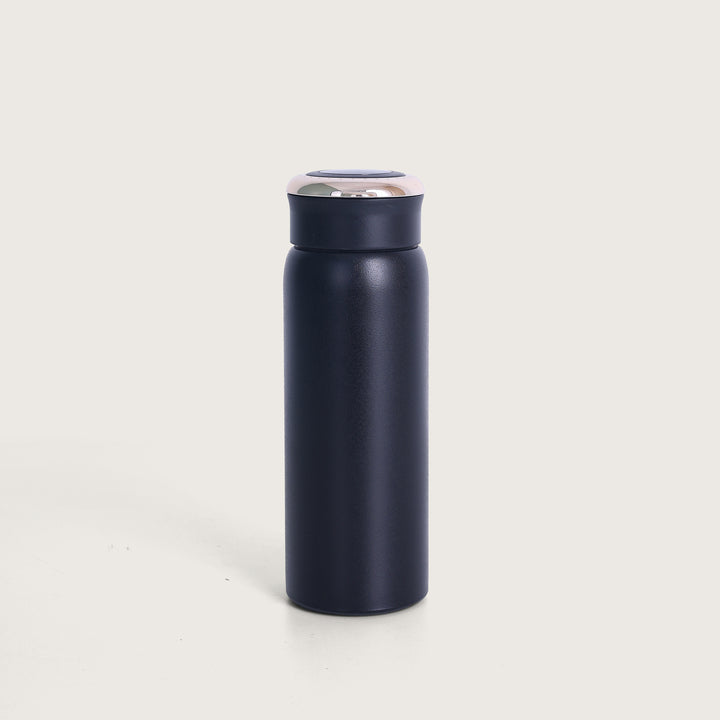 Sporty Stainless Steel Black Water Bottle