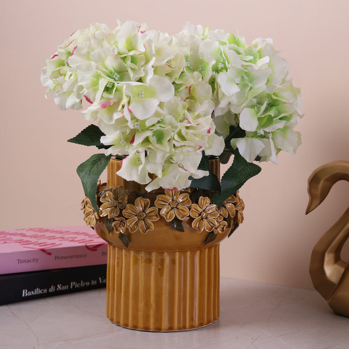 Royal Ceramic Flower Vase Brown