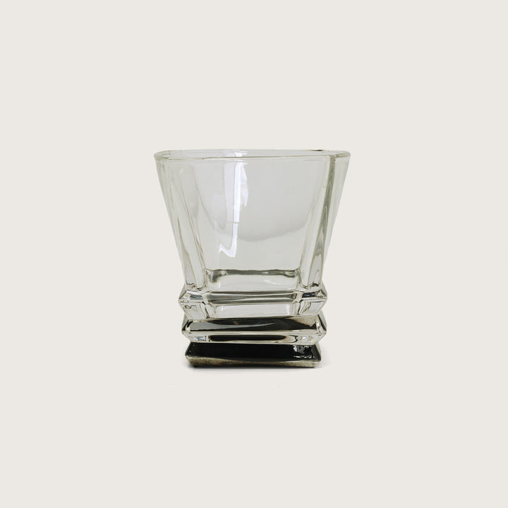 Crystal Whiskey Glass Black Set of 6 Pcs