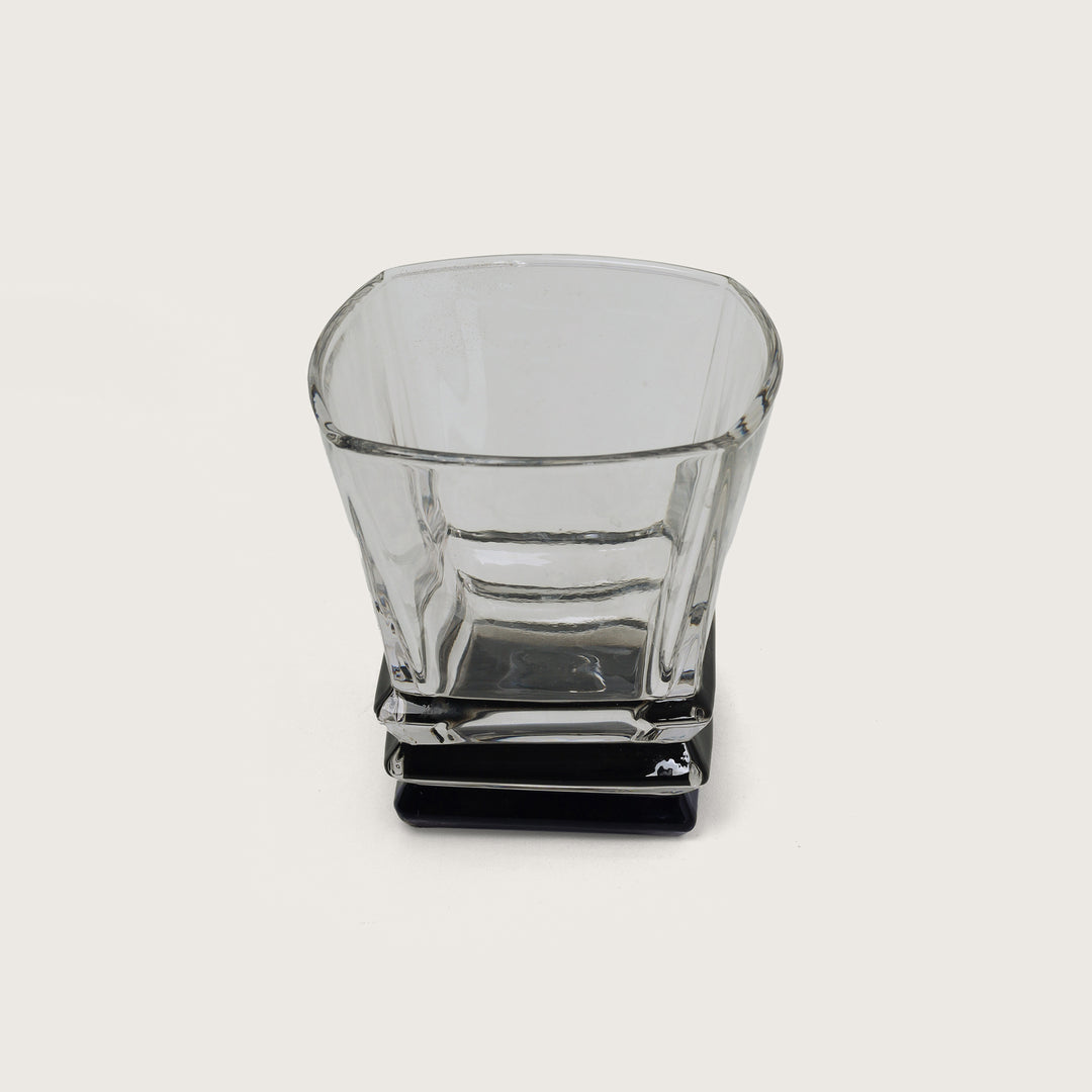 Crystal Whiskey Glass Black Set of 6 Pcs