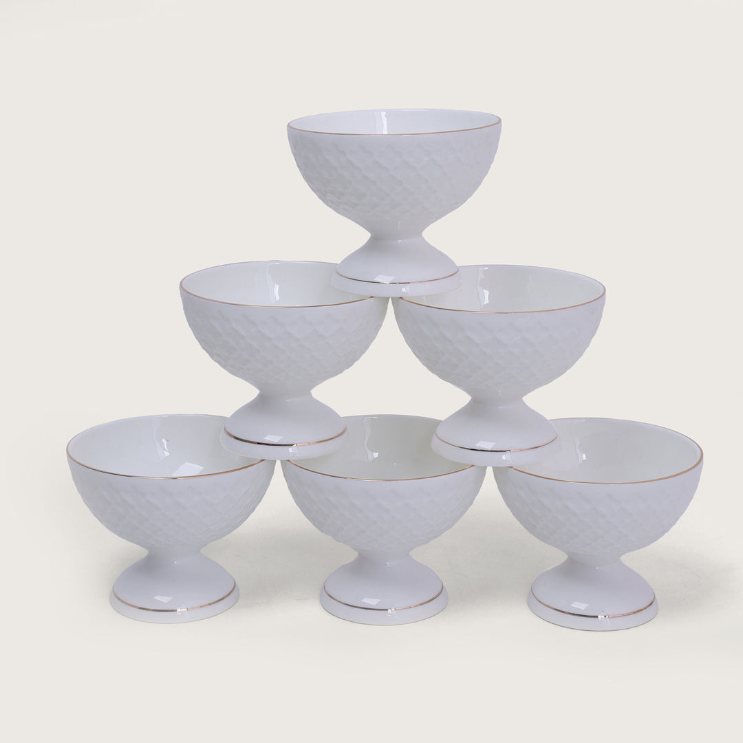 Dessert Bowl Set with Spoon Set of 6