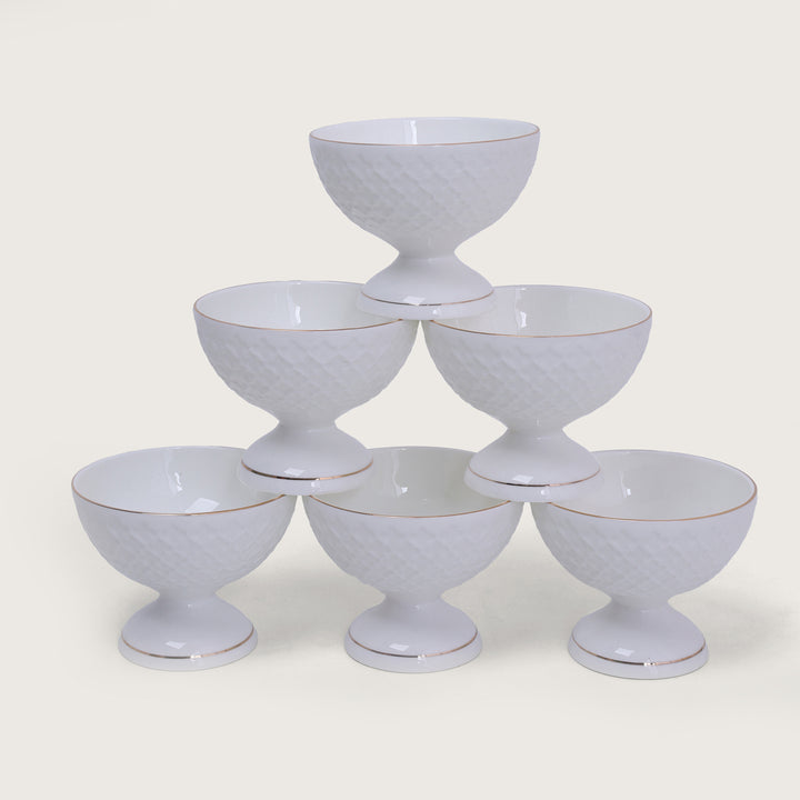 Dessert Bowl Set with Spoon Set of 6