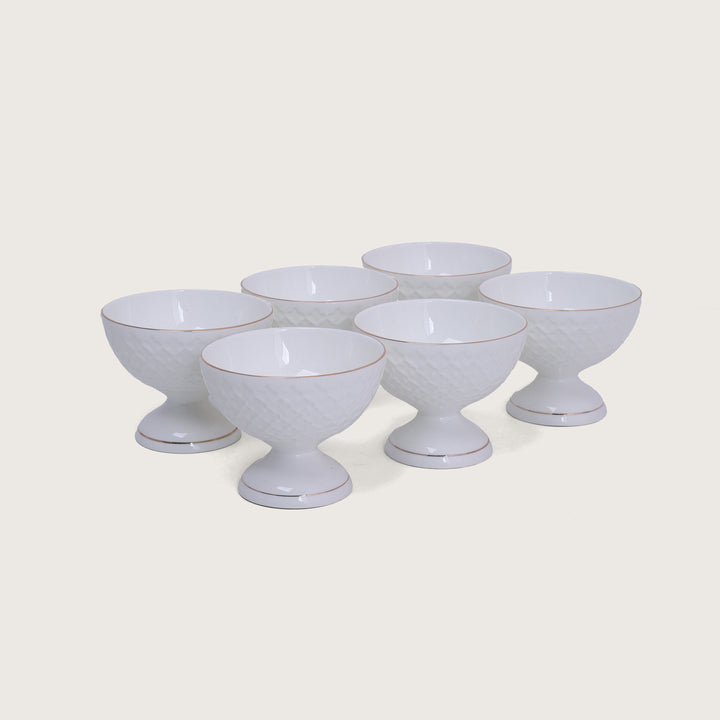 Dessert Bowl Set with Spoon Set of 6