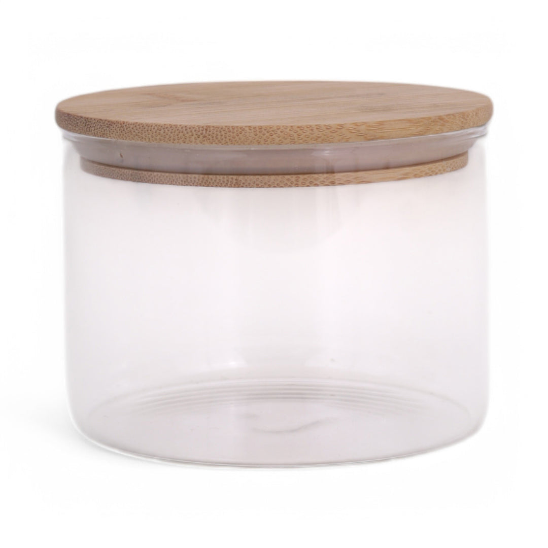 Jar 500ML with Bamboo Lid Set of 4