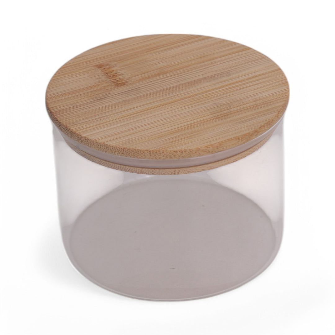 Jar 500ML with Bamboo Lid Set of 4