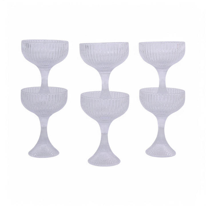 Drinking Wine Glass Tumbler Set of 6