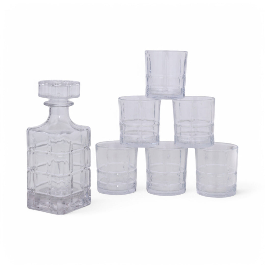 Decanter with Drinking Glass Set of 6