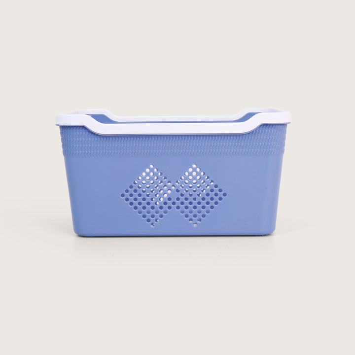 Plastic Storage Basket Set of 4 - Blue