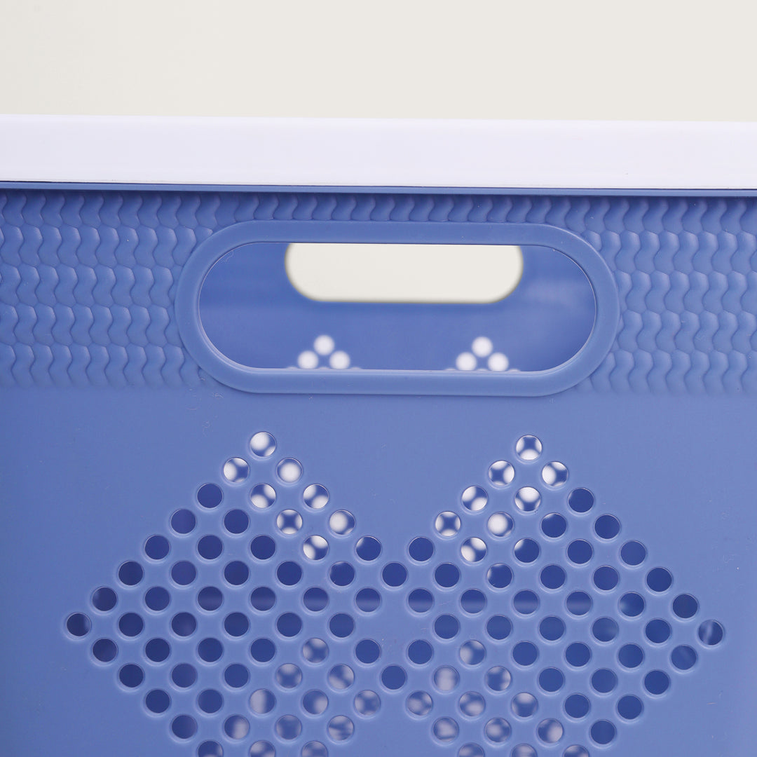 Plastic Storage Basket Set of 4 - Blue