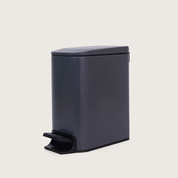 European Pedal SS Trash Can | Soft Close Dustbin | Grey