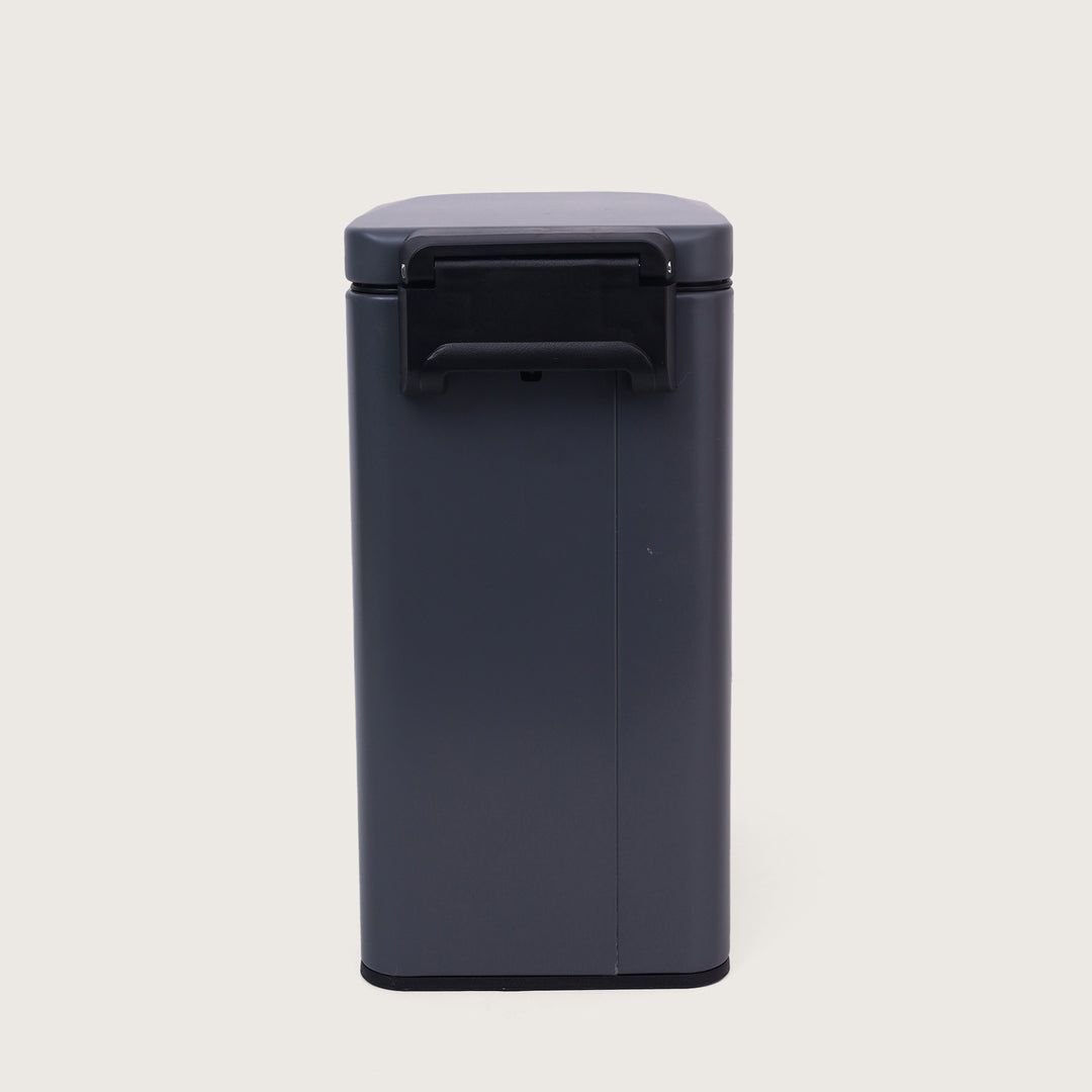 European Pedal SS Trash Can | Soft Close Dustbin | Grey