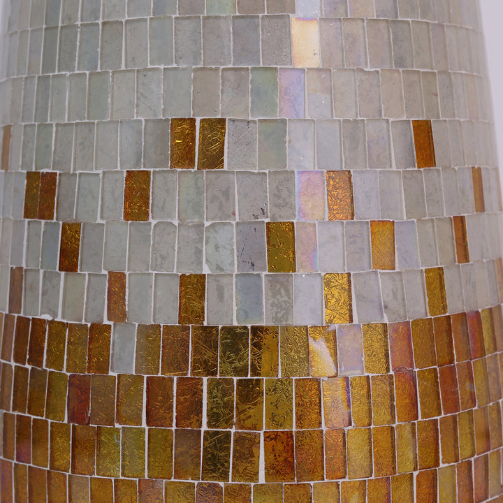 Mosaic Hurricane Gold Vase - Large