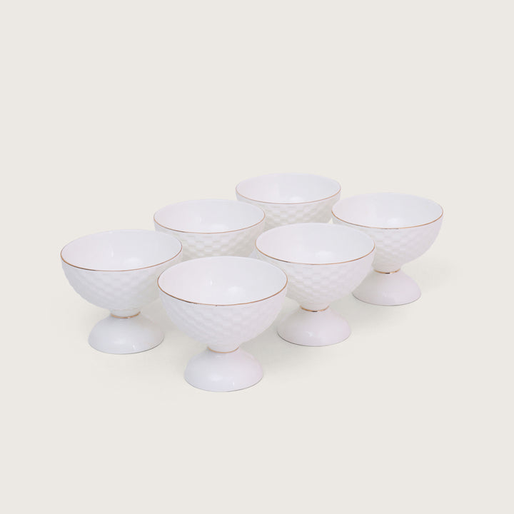 Dessert Bowl with Spoons Set of 6