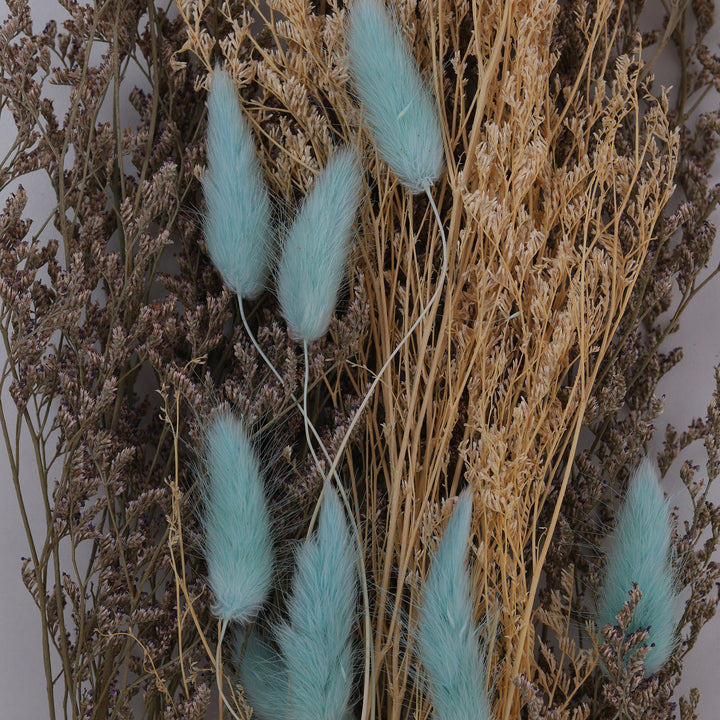 Botanical and Phalaris Dried Grass Sticks - Sky Blue