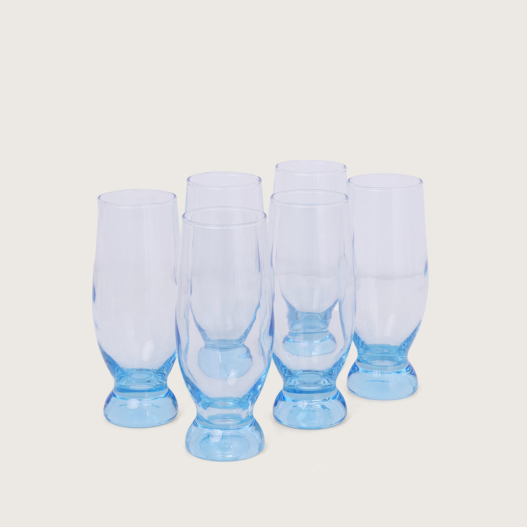 Aquatic Beverage Glass Set of 6 - Blue