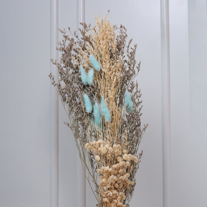 Botanical and Phalaris Dried Grass Sticks - Sky Blue