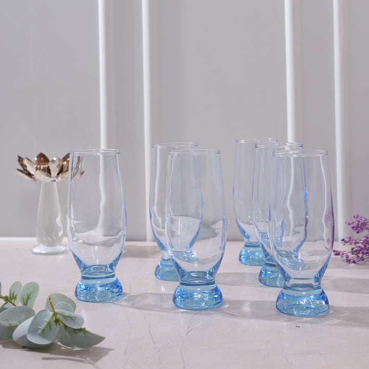 Aquatic Beverage Glass Set of 6 - Blue