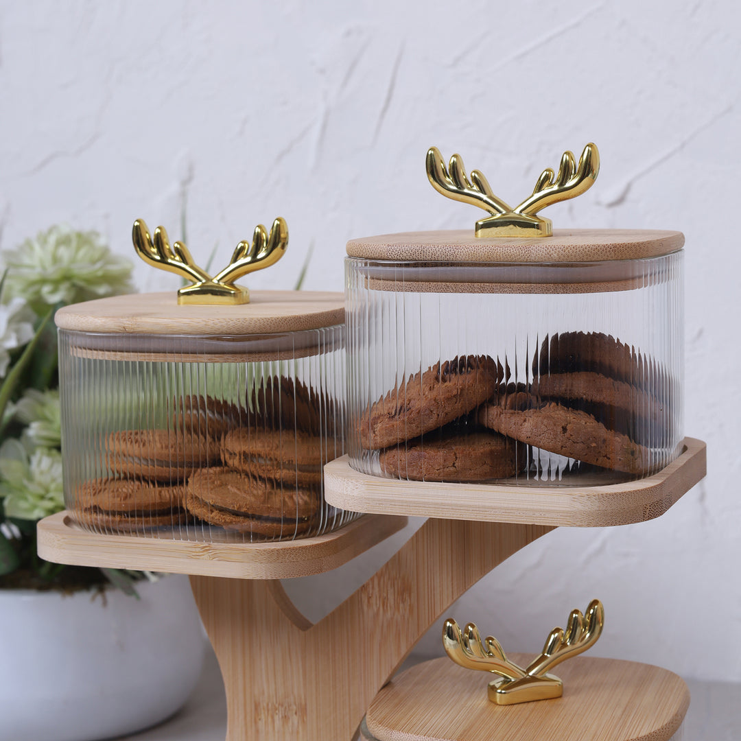 Dried Fruits Jar 500ML with Tree Tray Set of 3