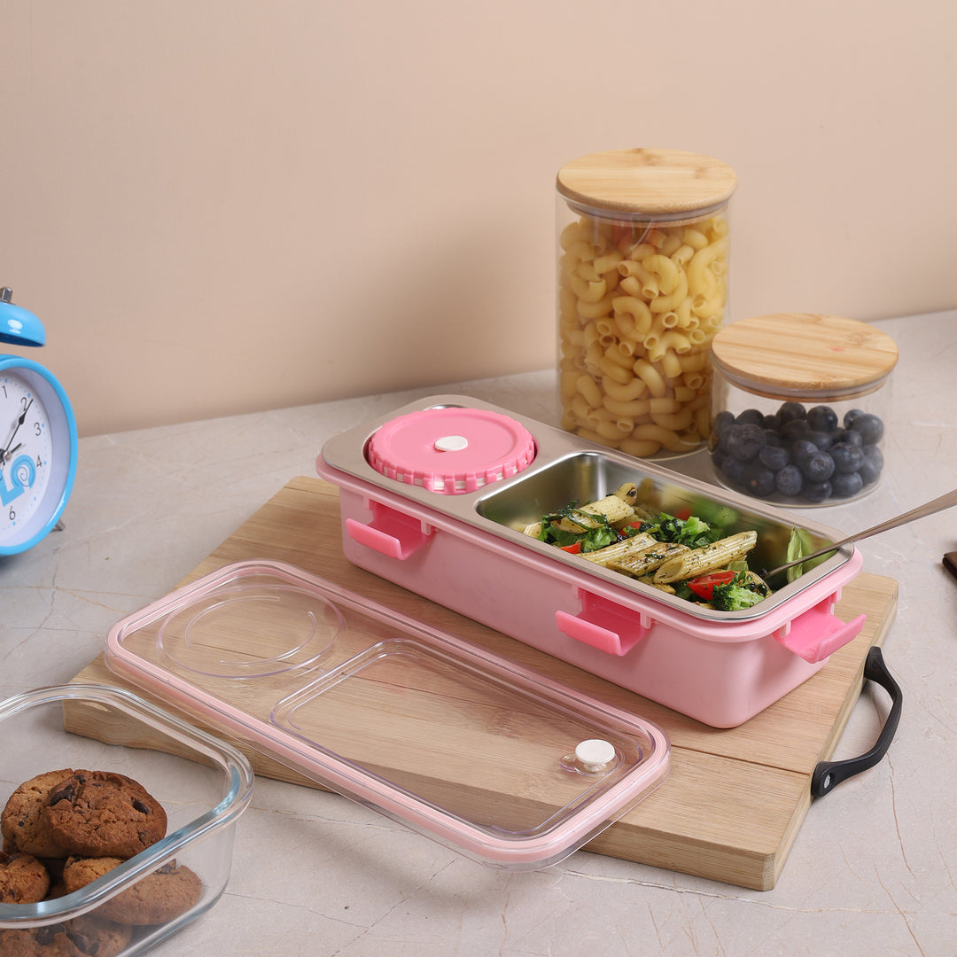 Airtight Rectangular Lunch Box 19x11 CM