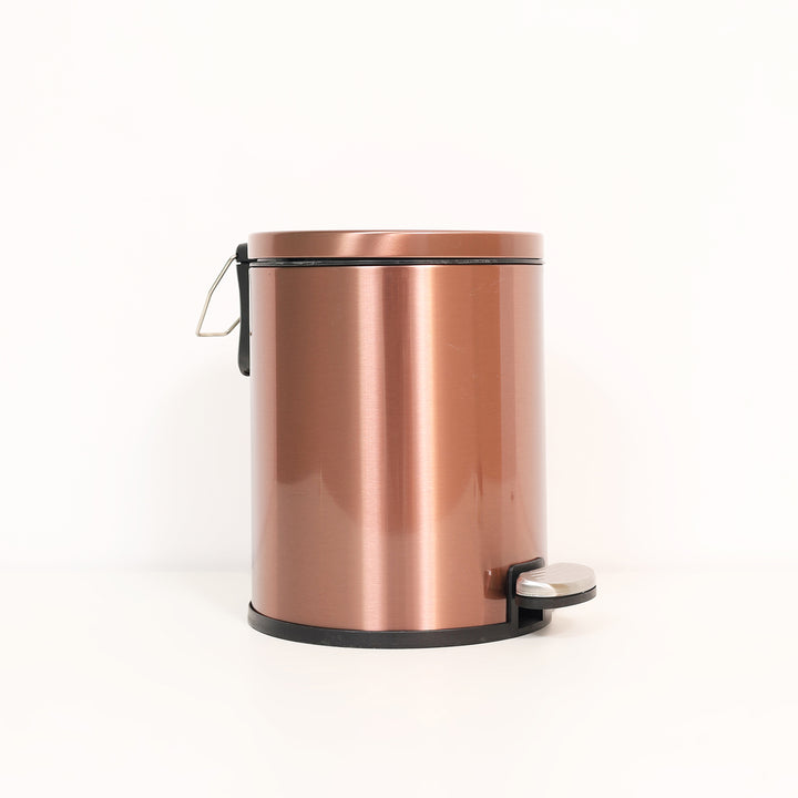 European Pedal Ss Trash Can | Soft Close Dustbin | Copper