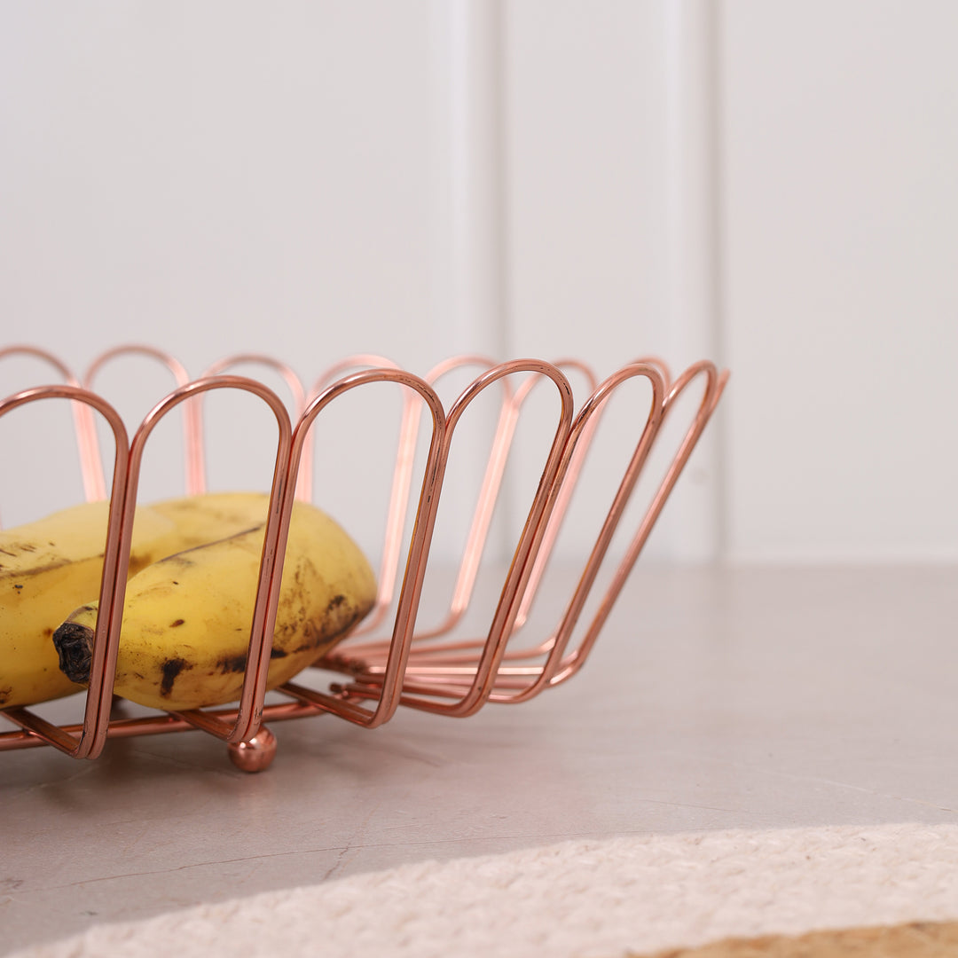 Wire Metal Basket - Copper