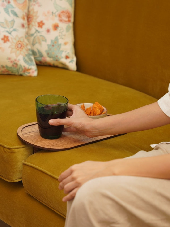 Contemporary Oval Sofa Tray